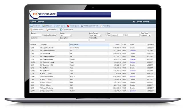 CPQ Pricing solution on a Macbook pro