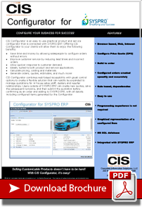 Download the CIS Configurator - SAGE 300 ERP integration brochure